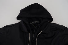 Load image into Gallery viewer, Dolce & Gabbana Sleek Black Hooded Bomber Jacket