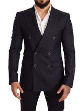 Load image into Gallery viewer, Dolce & Gabbana Elegant Navy Cashmere Silk Blend Blazer