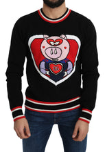 Load image into Gallery viewer, Dolce & Gabbana Elegant Black Cashmere Crew Neck Sweater