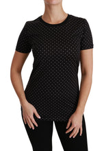 Load image into Gallery viewer, Dolce & Gabbana Chic Black Dotted Crewneck Cotton Tee