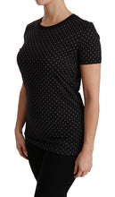 Load image into Gallery viewer, Dolce & Gabbana Chic Black Dotted Crewneck Cotton Tee