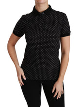 Load image into Gallery viewer, Dolce & Gabbana Elegant Black Dotted Polo Shirt