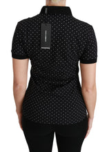 Load image into Gallery viewer, Dolce & Gabbana Elegant Black Dotted Polo Shirt