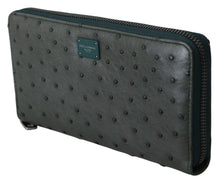 Load image into Gallery viewer, Dolce & Gabbana Exquisite Green Ostrich Leather Continental Wallet