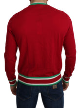 Load image into Gallery viewer, Dolce & Gabbana Elegant Red Wool-Silk Crewneck Sweater
