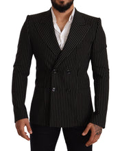 Load image into Gallery viewer, Dolce & Gabbana Elegant Striped Wool Blazer with Silk Lining