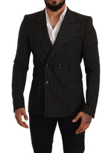 Load image into Gallery viewer, Dolce & Gabbana Elegant Striped Wool Blazer with Silk Lining