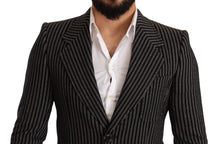 Load image into Gallery viewer, Dolce & Gabbana Elegant Black Striped Virgin Wool Blazer