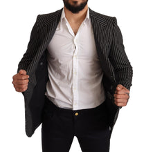 Load image into Gallery viewer, Dolce & Gabbana Elegant Black Striped Virgin Wool Blazer