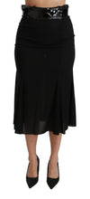 Load image into Gallery viewer, Dolce & Gabbana Elegant High Waist Sequin Black Skirt