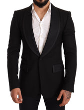 Load image into Gallery viewer, Dolce & Gabbana Elegant Black Slim Fit Formal Blazer