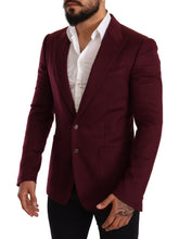 Load image into Gallery viewer, Dolce & Gabbana Elegant Maroon Bordeaux Cashmere Blazer