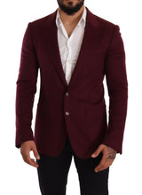 Load image into Gallery viewer, Dolce & Gabbana Elegant Maroon Bordeaux Cashmere Blazer