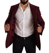 Load image into Gallery viewer, Dolce & Gabbana Elegant Maroon Bordeaux Cashmere Blazer