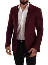 Load image into Gallery viewer, Dolce & Gabbana Elegant Maroon Bordeaux Cashmere Blazer