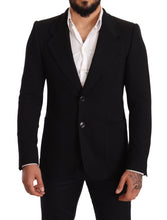 Load image into Gallery viewer, Dolce & Gabbana Elegant Slim Fit Black Cotton Blazer