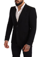 Load image into Gallery viewer, Dolce & Gabbana Elegant Slim Fit Black Cotton Blazer
