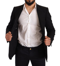 Load image into Gallery viewer, Dolce & Gabbana Elegant Slim Fit Black Cotton Blazer
