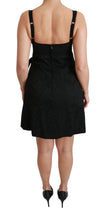 Load image into Gallery viewer, Dolce & Gabbana Elegant Black Jacquard Sheath Dress