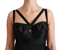 Load image into Gallery viewer, Dolce & Gabbana Elegant Black Jacquard Sheath Dress