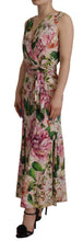 Load image into Gallery viewer, Dolce & Gabbana Elegant Floral Silk Wrap Dress
