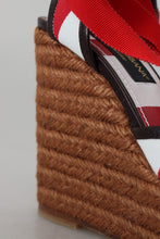 Load image into Gallery viewer, Dolce & Gabbana Multicolor Lace-Up Wedge Sandals