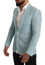 Load image into Gallery viewer, Dolce & Gabbana Elegant Light Blue Linen Blazer