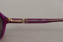 Load image into Gallery viewer, Dolce & Gabbana Chic Purple Acetate Round Sunglasses