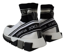 Load image into Gallery viewer, Dolce & Gabbana Chic Black and White Sorrento Slip-On Sneakers