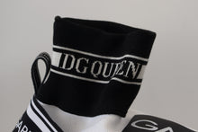 Load image into Gallery viewer, Dolce & Gabbana Chic Black and White Sorrento Slip-On Sneakers