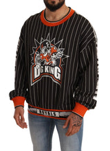 Load image into Gallery viewer, Dolce & Gabbana Black Multicolor DG King Print Sweater