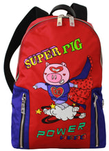 Load image into Gallery viewer, Dolce & Gabbana Vibrant Red Multicolor Print Men's Backpack