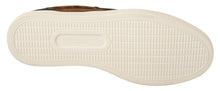 Load image into Gallery viewer, Dolce & Gabbana Elegant Leather Casual Sneakers in Brown