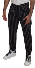 Load image into Gallery viewer, Dolce & Gabbana Elegant Striped Chino Tapered Pants