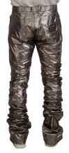 Load image into Gallery viewer, Dolce & Gabbana Metallic Silver Casual Pants