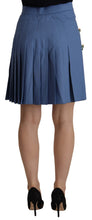 Load image into Gallery viewer, Dolce & Gabbana Elegant Pleated A-Line Mini Skirt with Bird Appliques