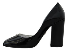 Load image into Gallery viewer, Dolce & Gabbana Elegant Crystals Embellished Leather Pumps