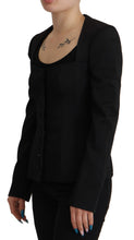 Load image into Gallery viewer, Dolce & Gabbana Sleek Black Snap Jacket with Silk Lining