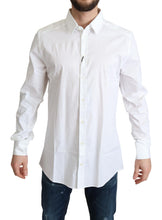 Load image into Gallery viewer, Dolce & Gabbana Elegant White Cotton Stretch Dress Shirt