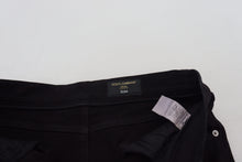 Load image into Gallery viewer, Dolce & Gabbana Svelte Black Tattered Slim Fit Denim