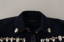 Load image into Gallery viewer, Dolce & Gabbana Elegant Crystal-Embellished Denim Jacket
