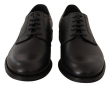 Load image into Gallery viewer, Dolce & Gabbana Elegant Black Leather Derby Shoes