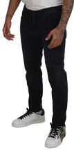 Load image into Gallery viewer, Dolce & Gabbana Black Angel Embroidery Skinny Denim Jeans