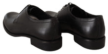 Load image into Gallery viewer, Dolce & Gabbana Elegant Black Leather Derby Shoes