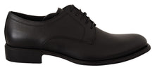 Load image into Gallery viewer, Dolce & Gabbana Elegant Black Leather Derby Shoes