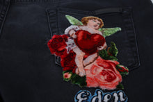 Load image into Gallery viewer, Dolce & Gabbana Black Angel Embroidery Skinny Denim Jeans