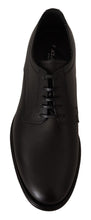 Load image into Gallery viewer, Dolce & Gabbana Elegant Black Leather Derby Shoes