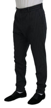 Load image into Gallery viewer, Dolce & Gabbana Dark Gray Stripes Chino Dress Pants