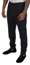 Load image into Gallery viewer, Dolce & Gabbana Dark Gray Stripes Chino Dress Pants