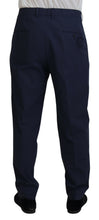 Load image into Gallery viewer, Dolce & Gabbana Dark Blue Cotton Chino Formal Pants